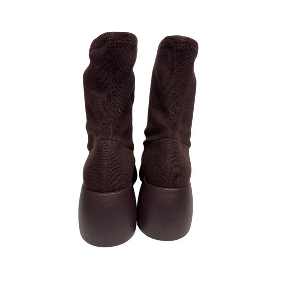 Camper Thelma Women's Boots Ankle Brown Tencel Mid Block Heel Size EU 37 US 6.5 - Picture 5 of 11